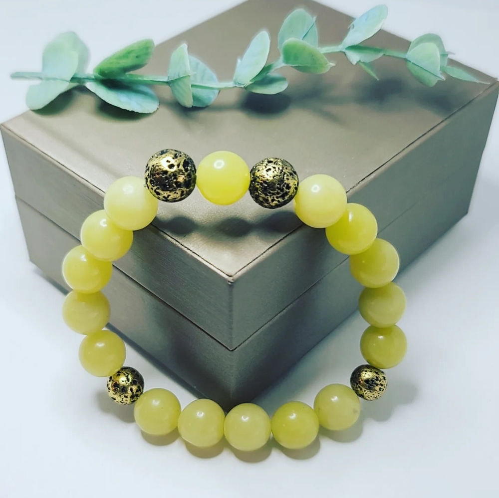 Yellow Jade bracelet